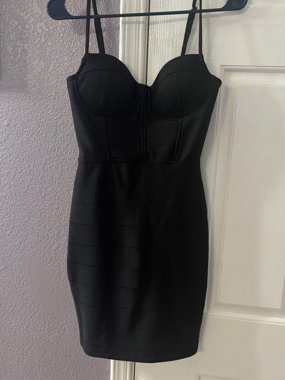 Haute Monde Black Midi Dress